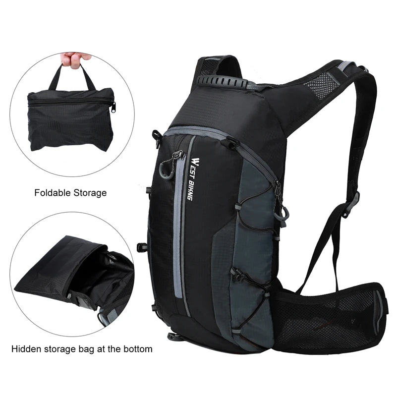 Cycling Backpack Hydration Pack 10L West Biking Outdoor