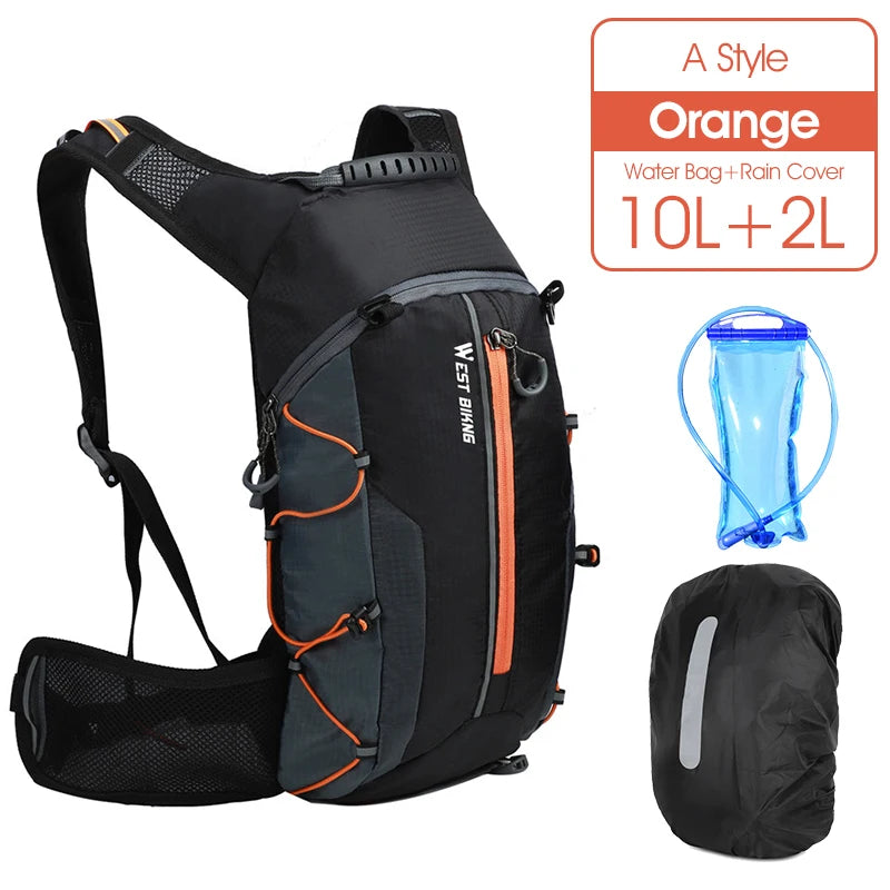 Cycling Backpack Hydration Pack 10L West Biking Outdoor