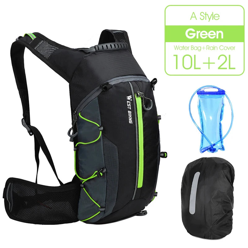 Cycling Backpack Hydration Pack 10L West Biking Outdoor