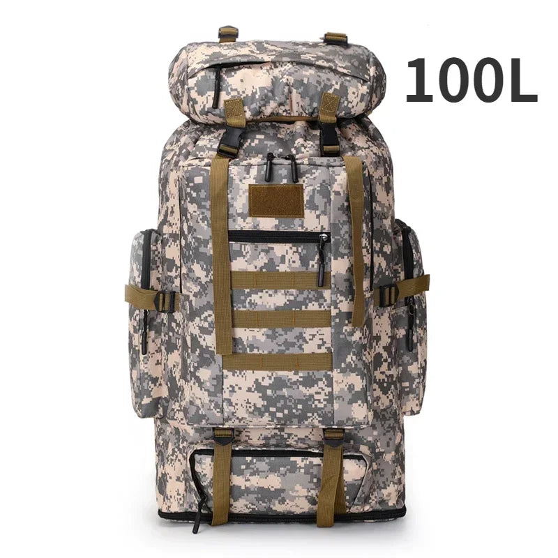 Versatile 80L Tactical Mountaineering Backpack for Outdoor Adventures