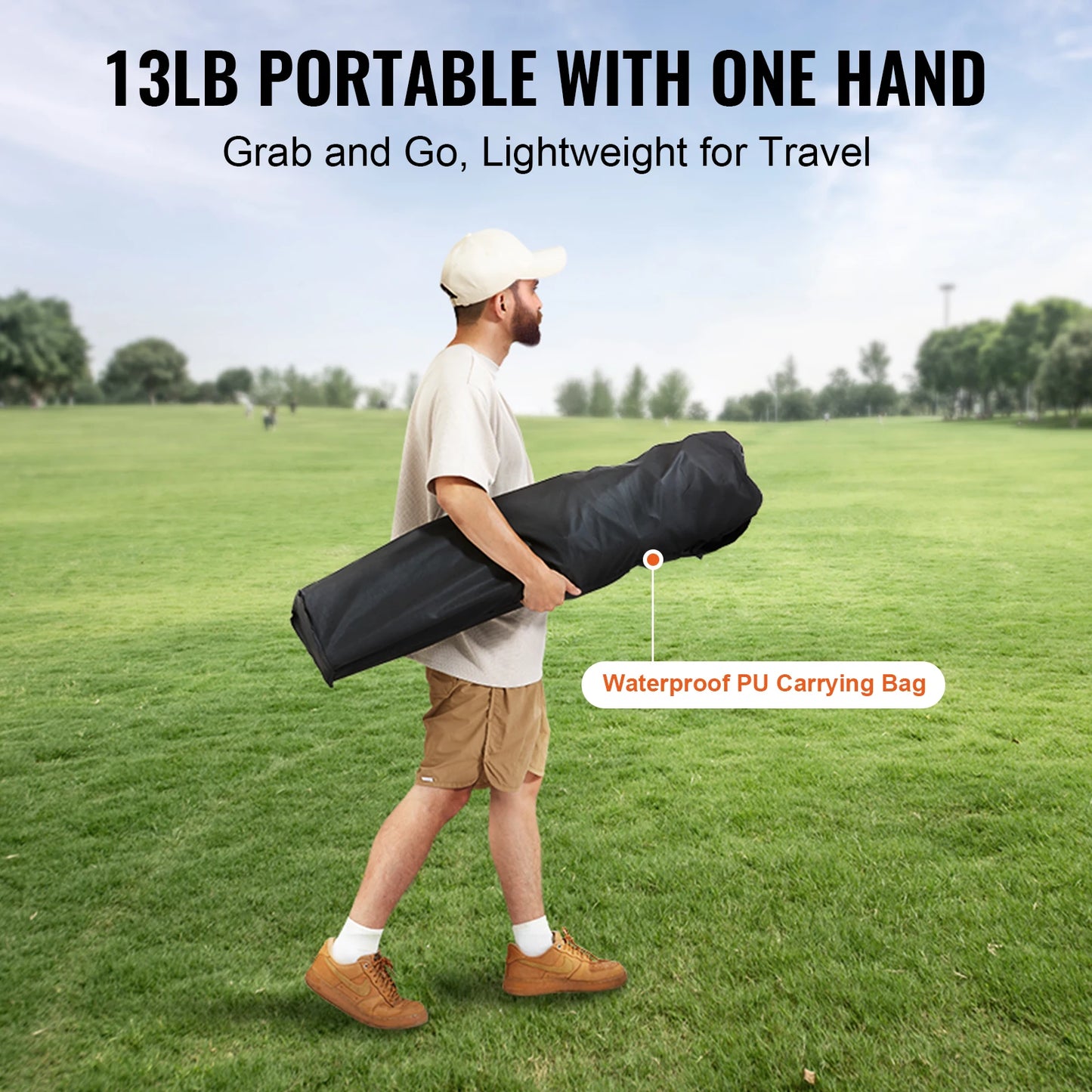 SucceBuy Ultralight Camping Chair 350lbs Folding Seat