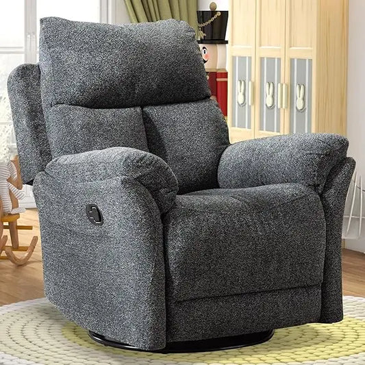 ZHIYONG Swivel Rocker Recliner Chair for Ultimate Comfort