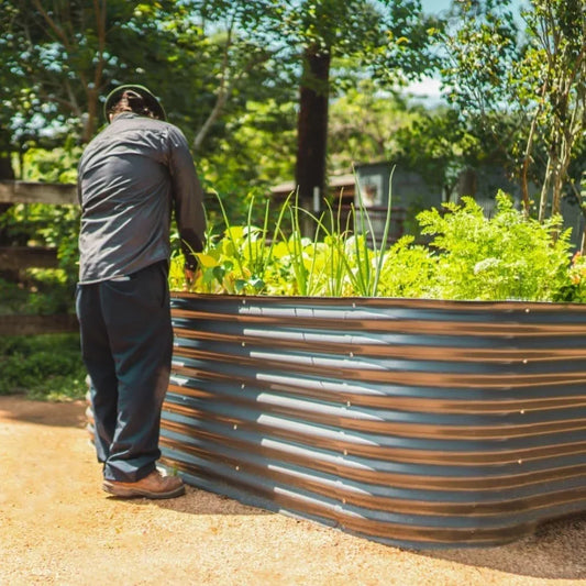 32 Inch Tall Raised Garden Bed Kit for Easy Gardening