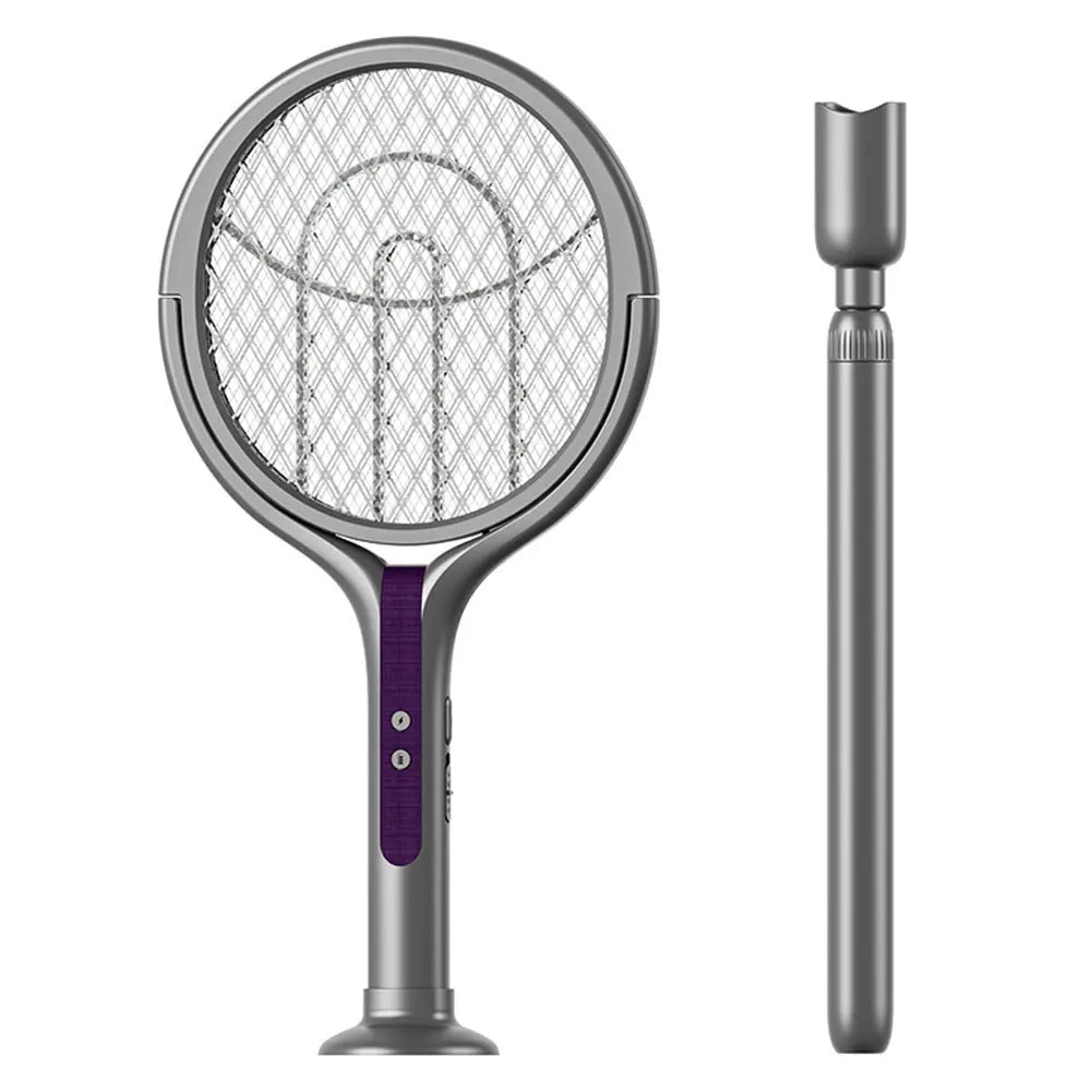 Rotating Bug Zapper Racket 2 In 1 Fly Killer Indoor