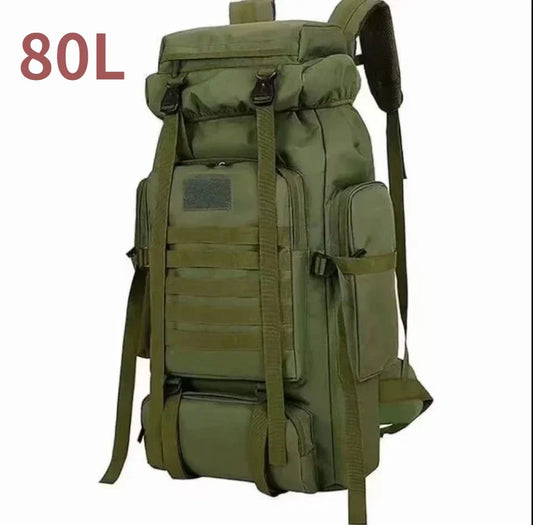 Versatile 80L Tactical Mountaineering Backpack for Outdoor Adventures