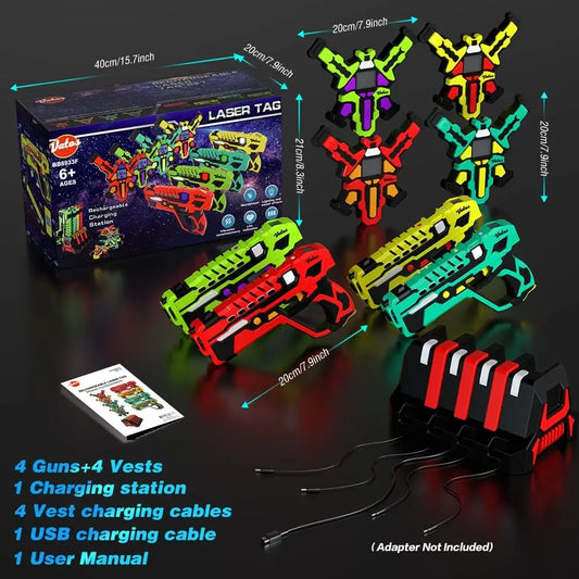 Vatos Laser Tag Battle Gun Set Infrared Toy Pistol