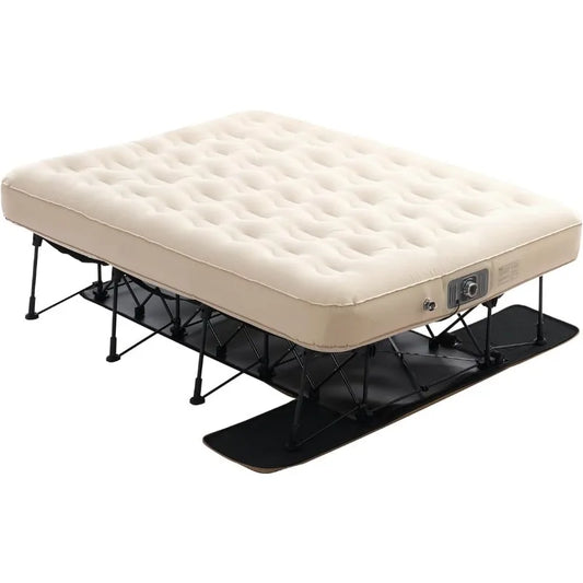 VEVOR Inflatable Camping Cot with Built-in Pump for 2 Adults