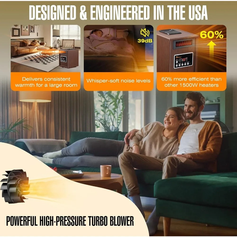 1500W Humidifier With Oscillating Fan And Dual Heating