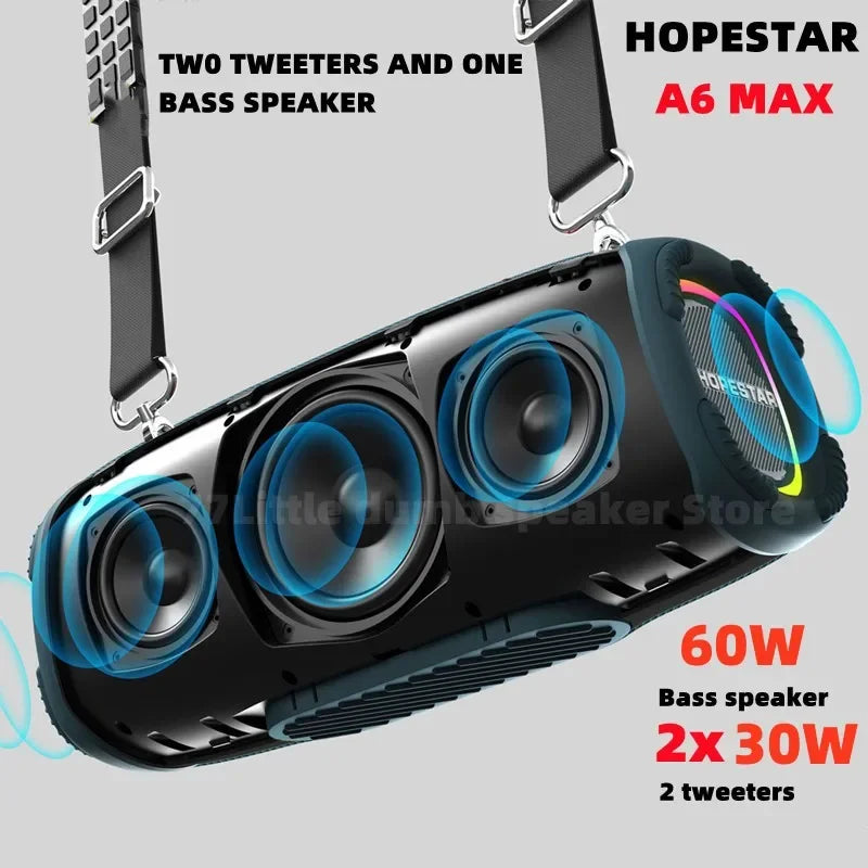 Hopestar A6 Max Waterproof Bluetooth Karaoke Speaker with 120W Power