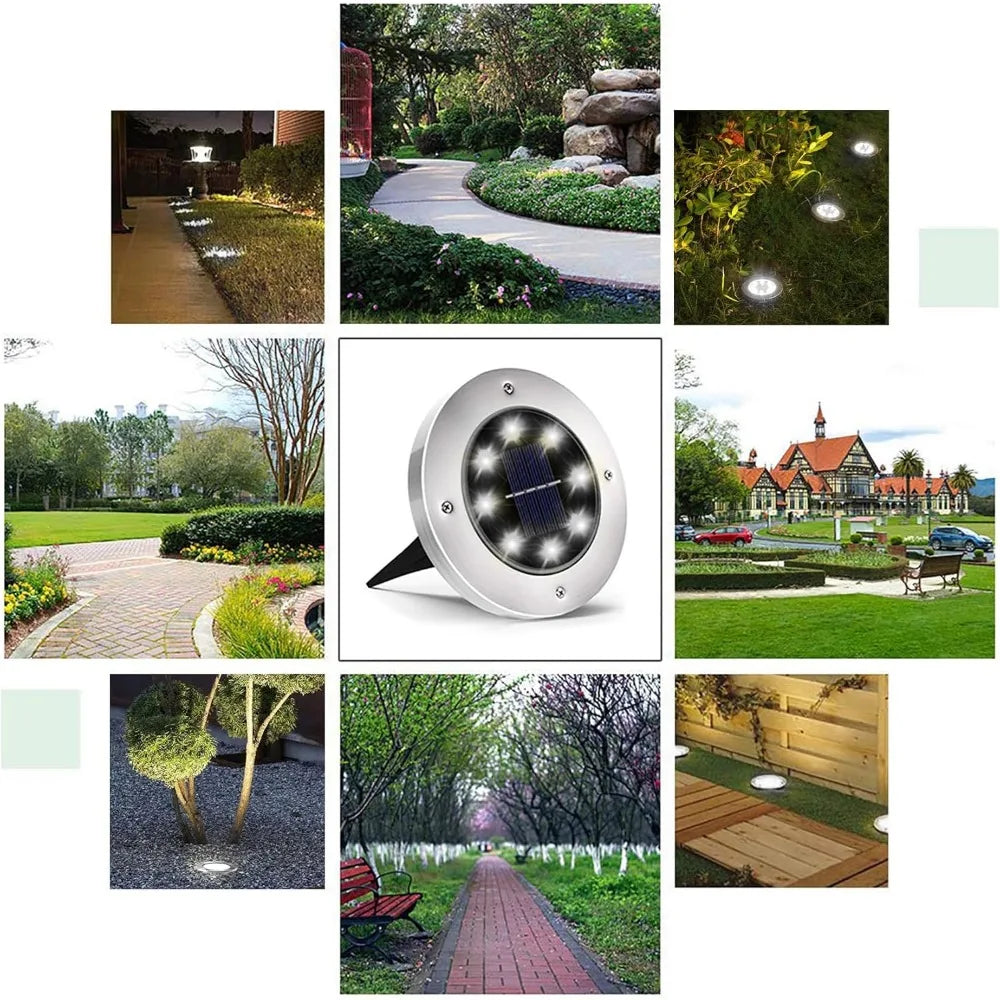 Waterproof Solar Lights 12 Pack for Outdoor Illumination