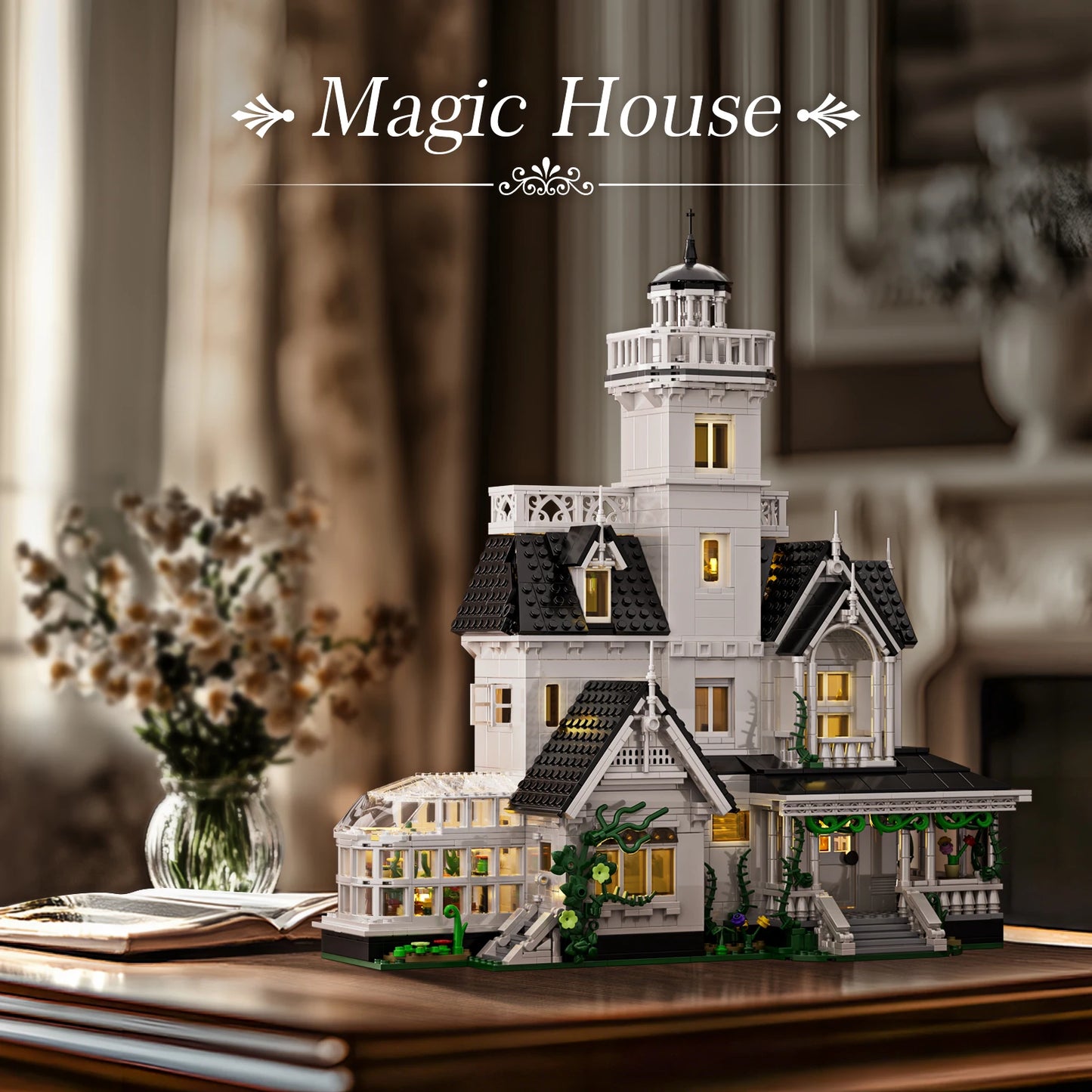 Magic House Blocks 1877 Architecture Model Kit For Adults