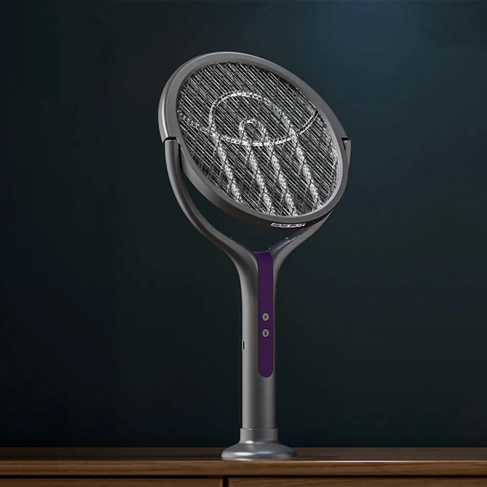 Rotating Bug Zapper Racket 2 In 1 Fly Killer Indoor