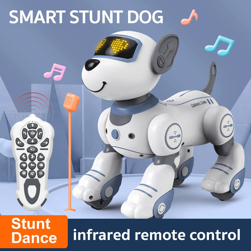 RC Robot Dog With Voice Command And Music Features