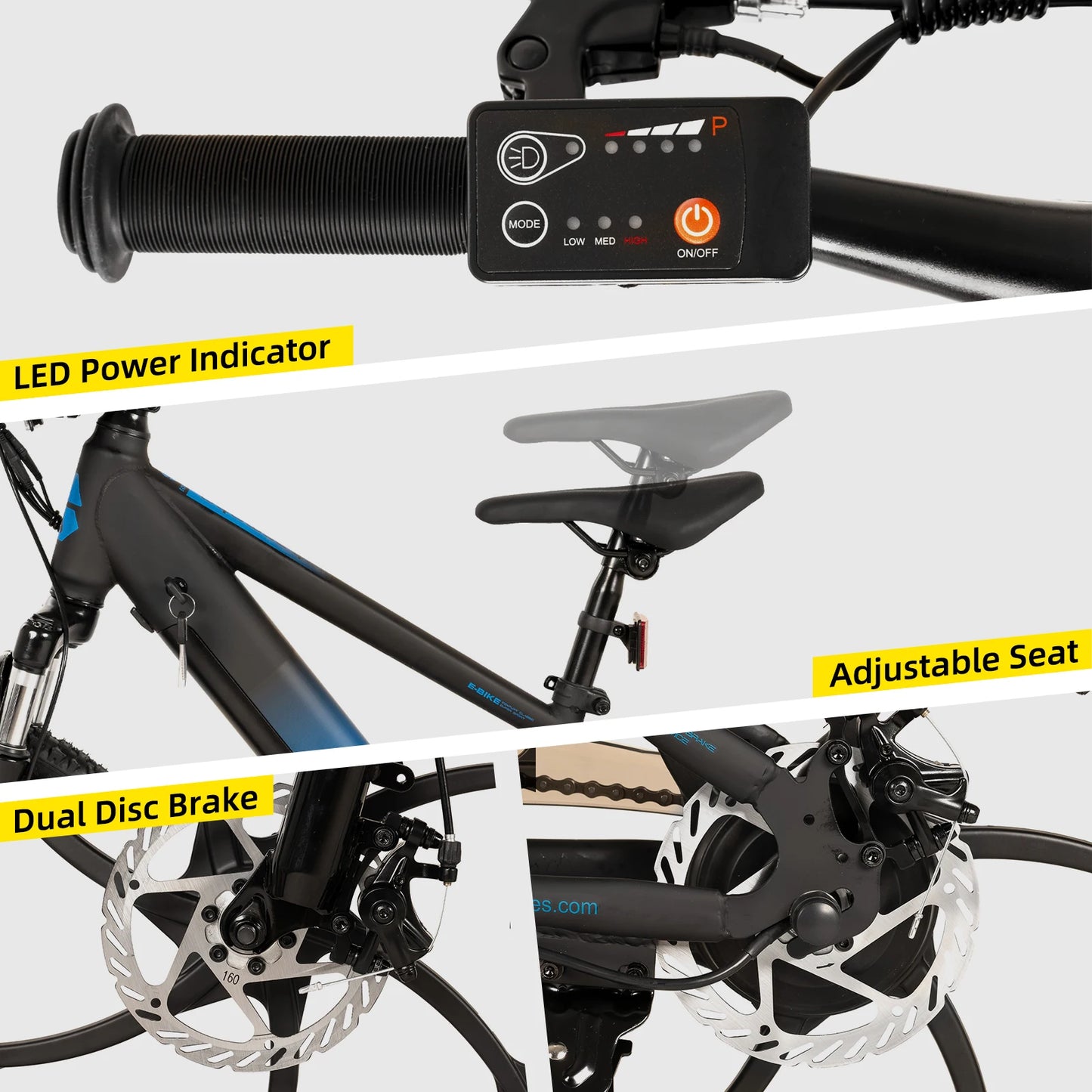 Joystar 250W Kids Electric Bike 15 Mile Range Safety