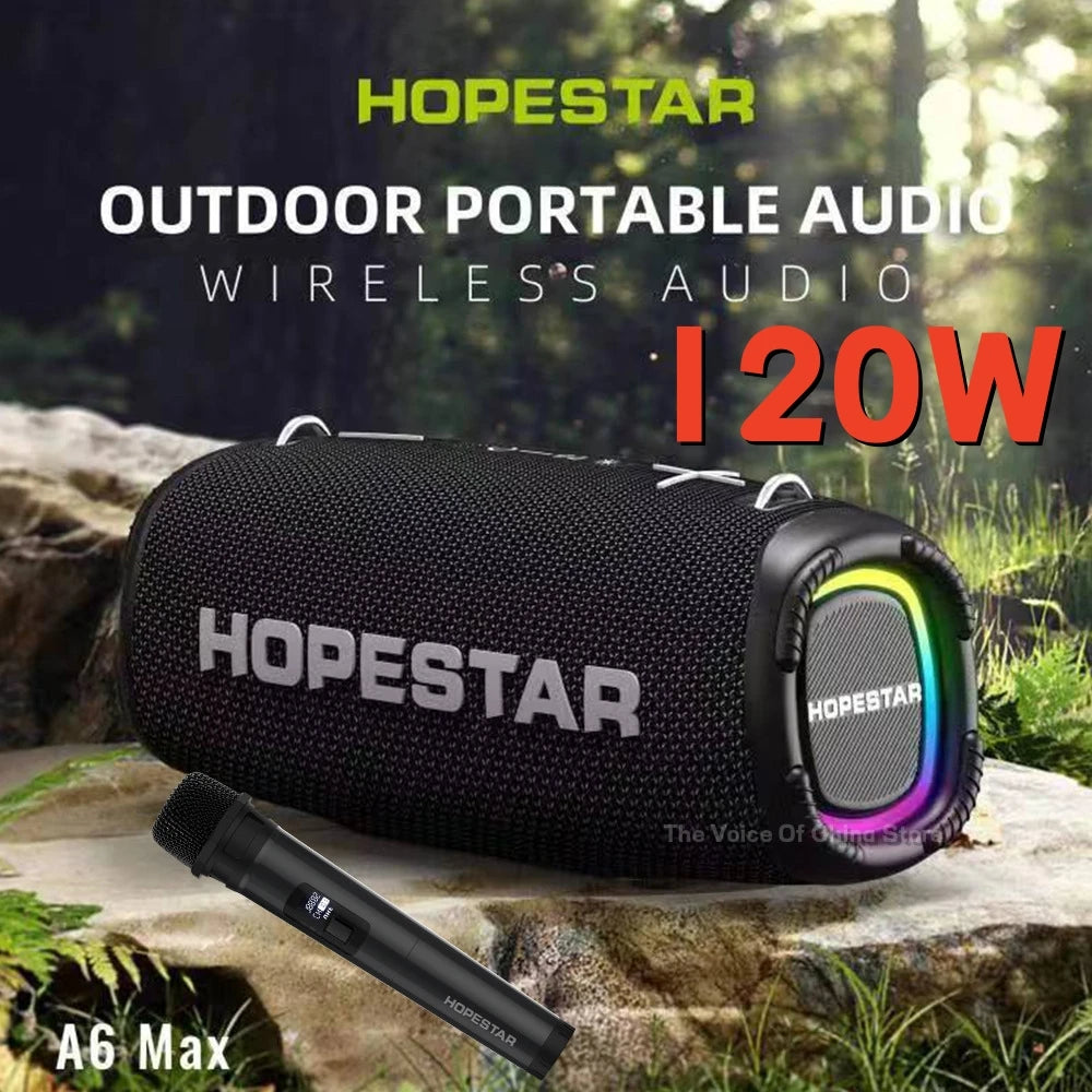 Hopestar A6 Max Waterproof Bluetooth Karaoke Speaker with 120W Power