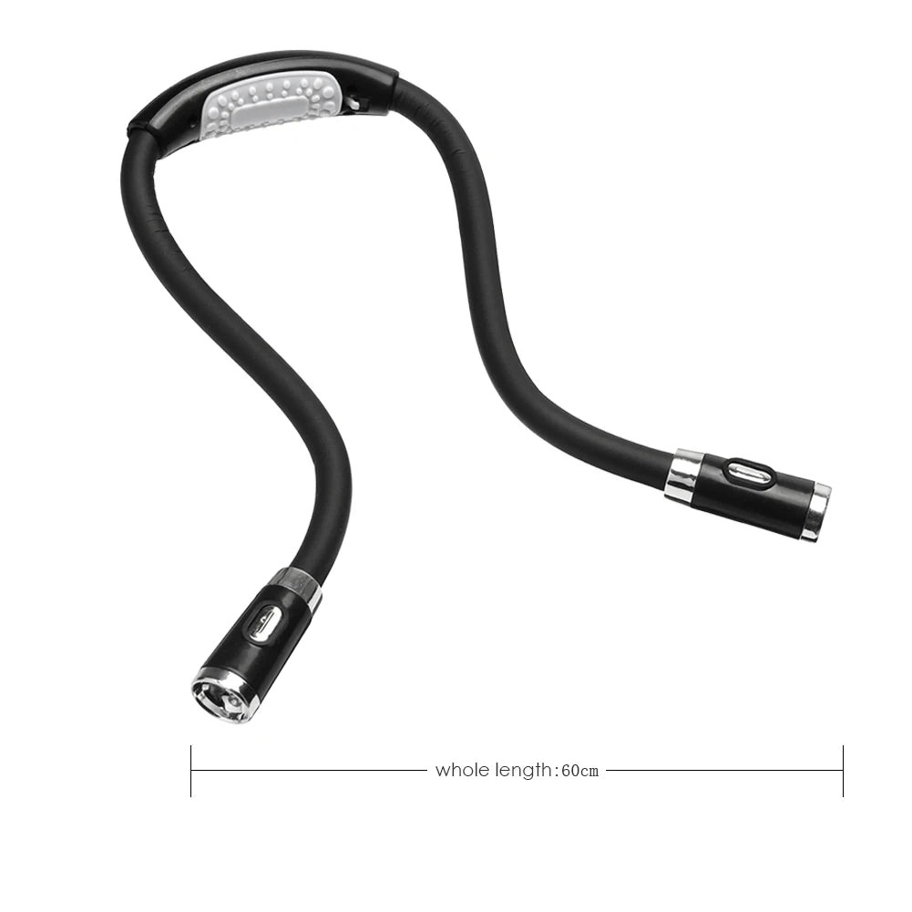 Flexible Neck LED Book Light With Handsfree Design