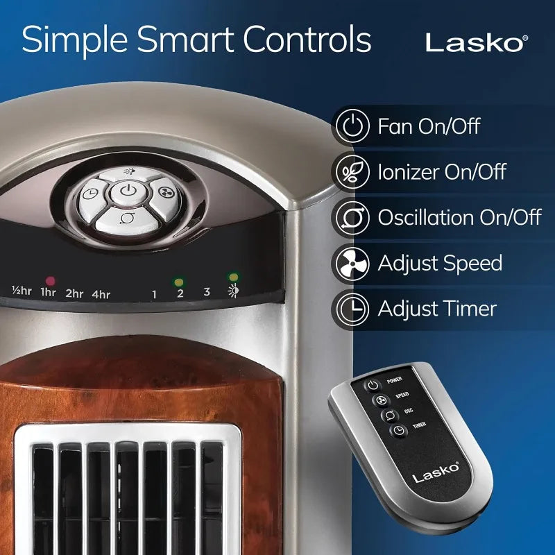 XMSJ Lasko Oscillating Tower Fan for Powerful Cooling