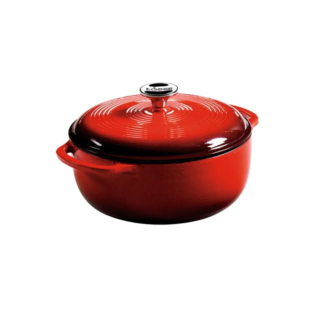 Enameled Cast Iron Dutch Oven 4.5 Quart Induction Safe