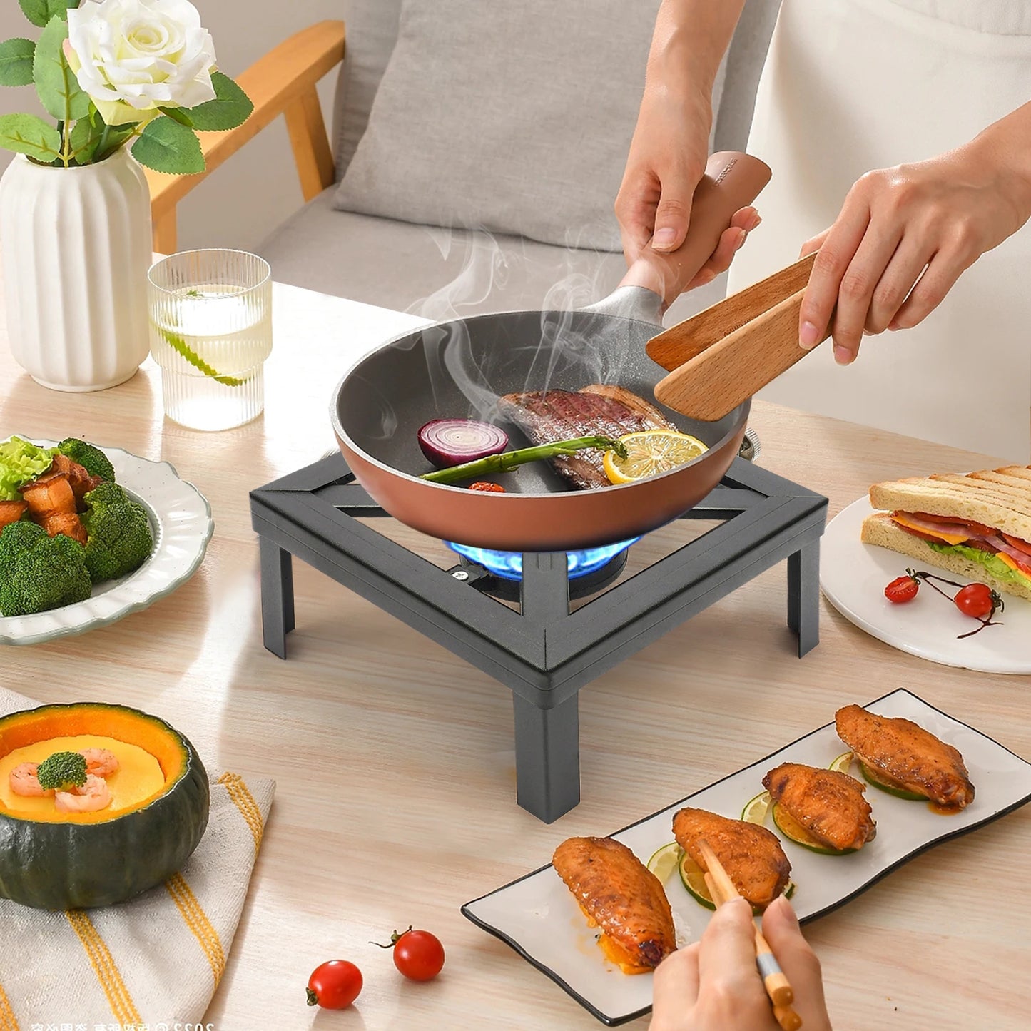 Portable Single Burner Gas Stove for Easy Outdoor Cooking