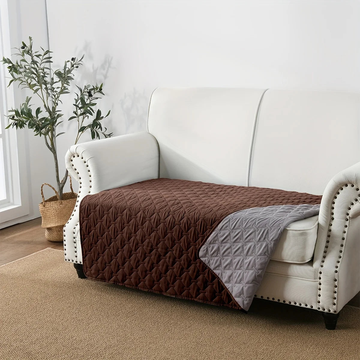 Double Sided Anti Leakage Dog Bed Cover Pet Blanket