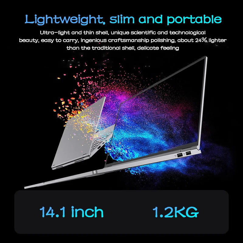 LenO 14.1 Inch Lightweight Laptop with 16GB RAM and 1TB SSD