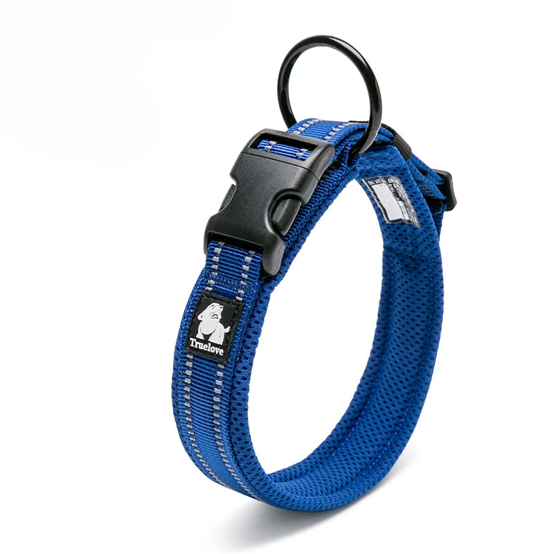 Nylon Padded Dog Walking Collar With Durable Buckle