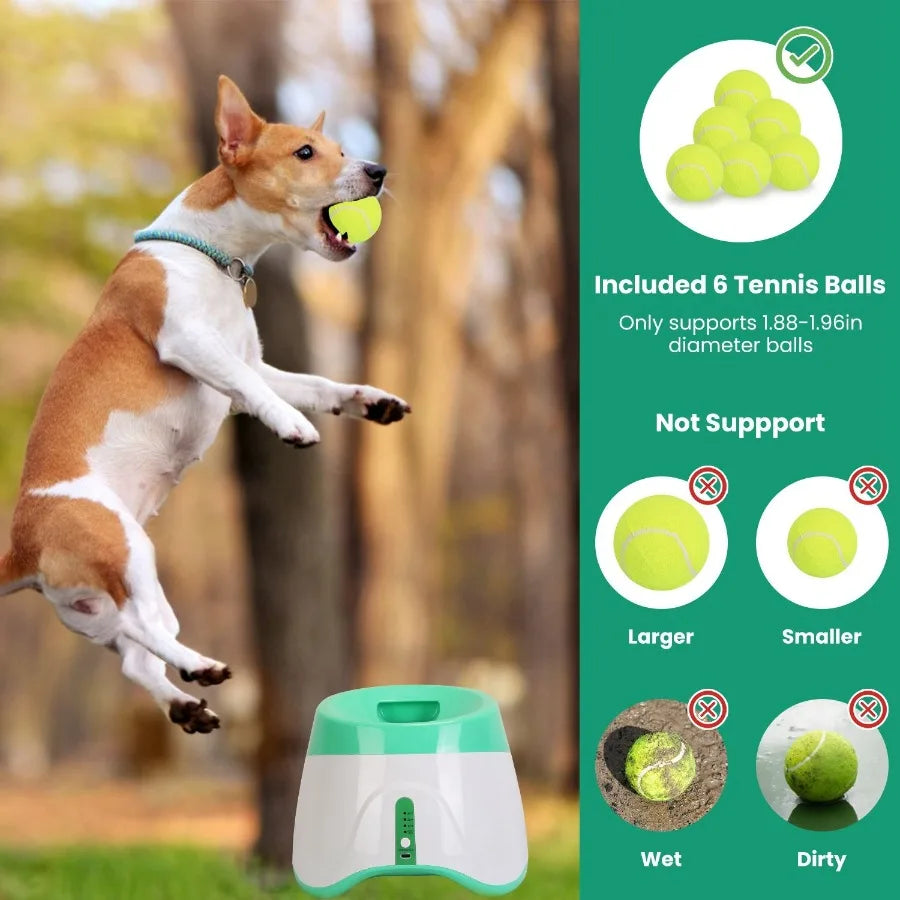 Automatic Dog Ball Launcher with Adjustable Distances for Endless Fun