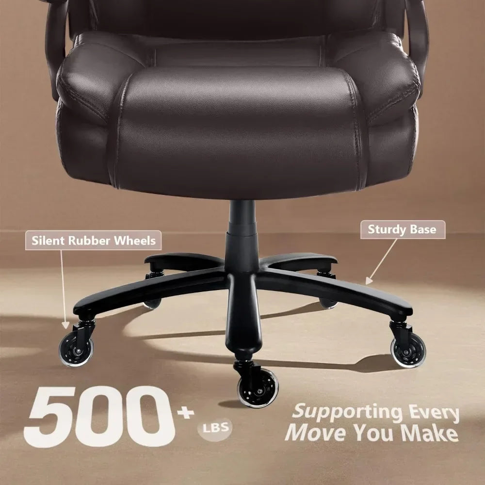 Heavy Duty Office Chair 500lbs With Ergonomic Lumbar Support