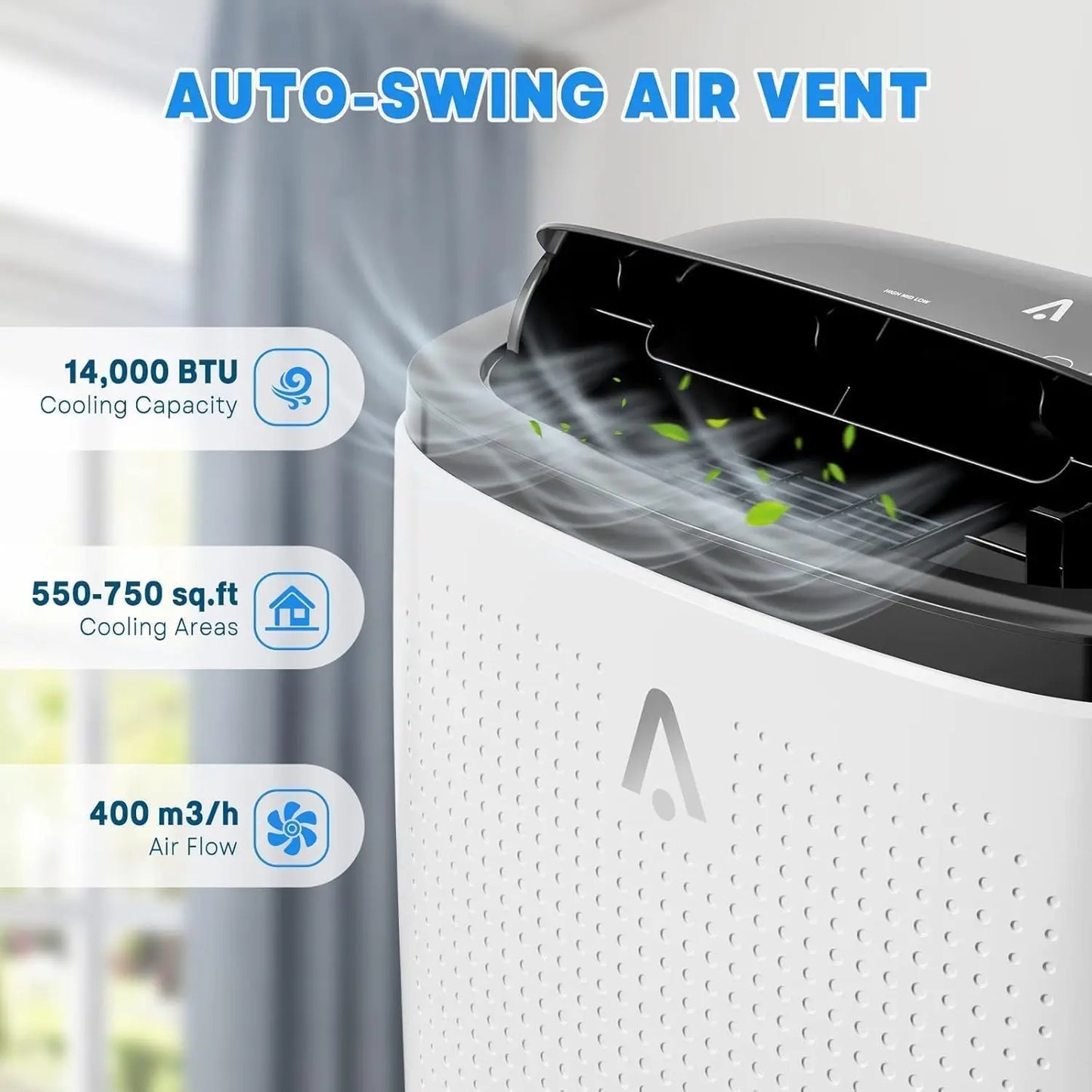 Acekool 14000 BTU Portable Air Conditioner for Large Rooms