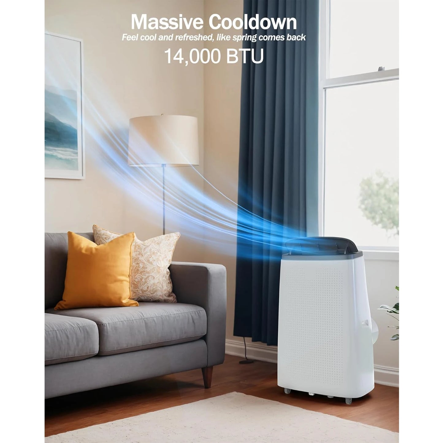 Twister 14000 BTU Portable Air Conditioner for Fast Cooling