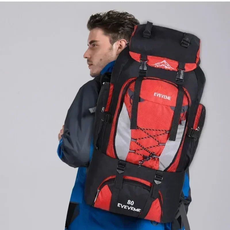 OutdoorPro 80L Waterproof Camping Backpack for Versatile Adventures