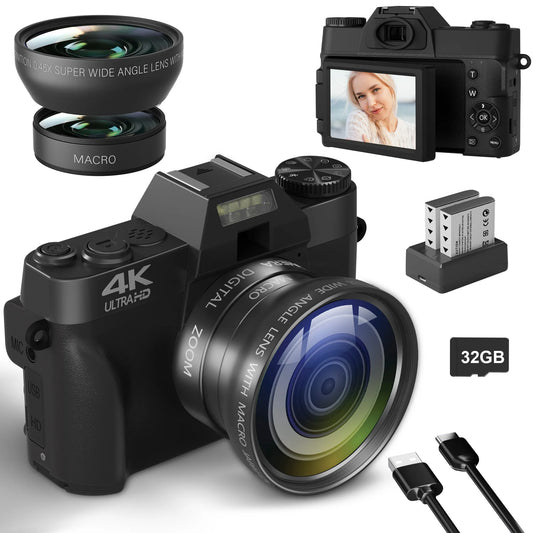 Compact 4K Camera With WiFi For Vlog YouTube Content