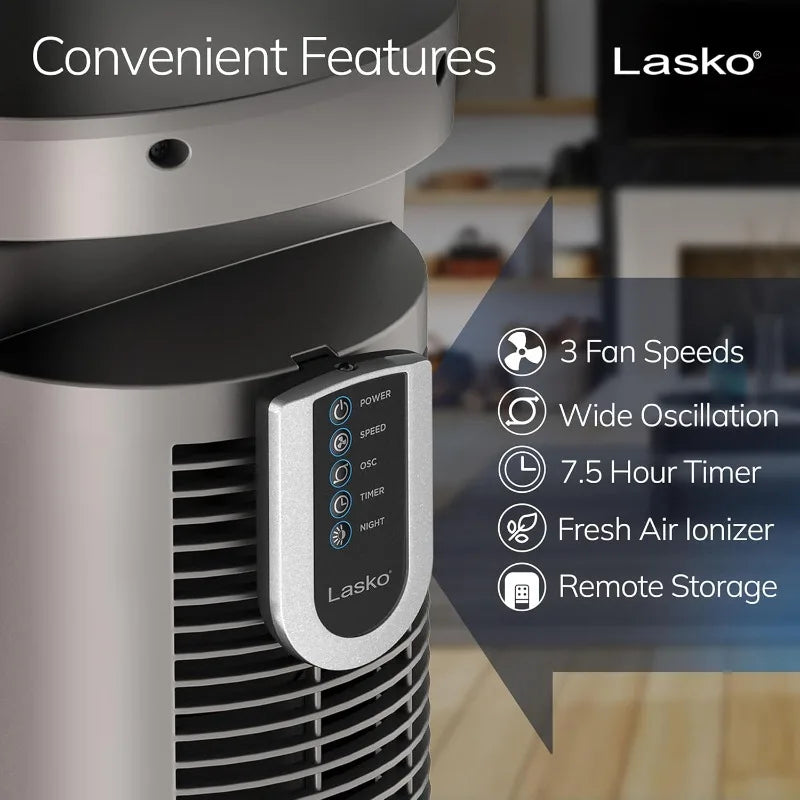 XMSJ Lasko Oscillating Tower Fan for Powerful Cooling