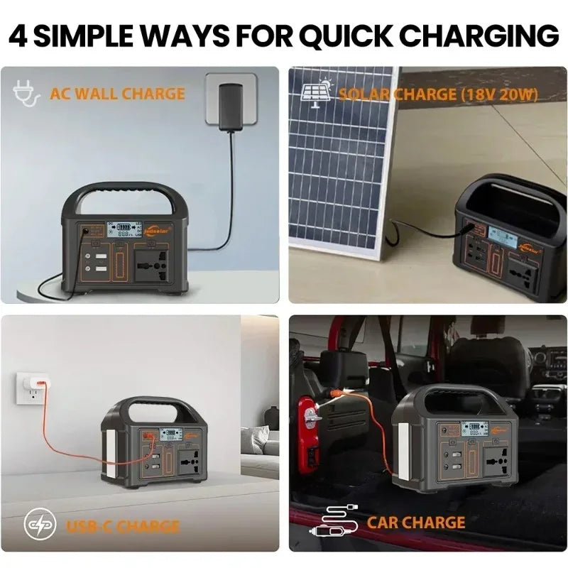 Outdoor Portable 300W Generator for Camping and Emergencies