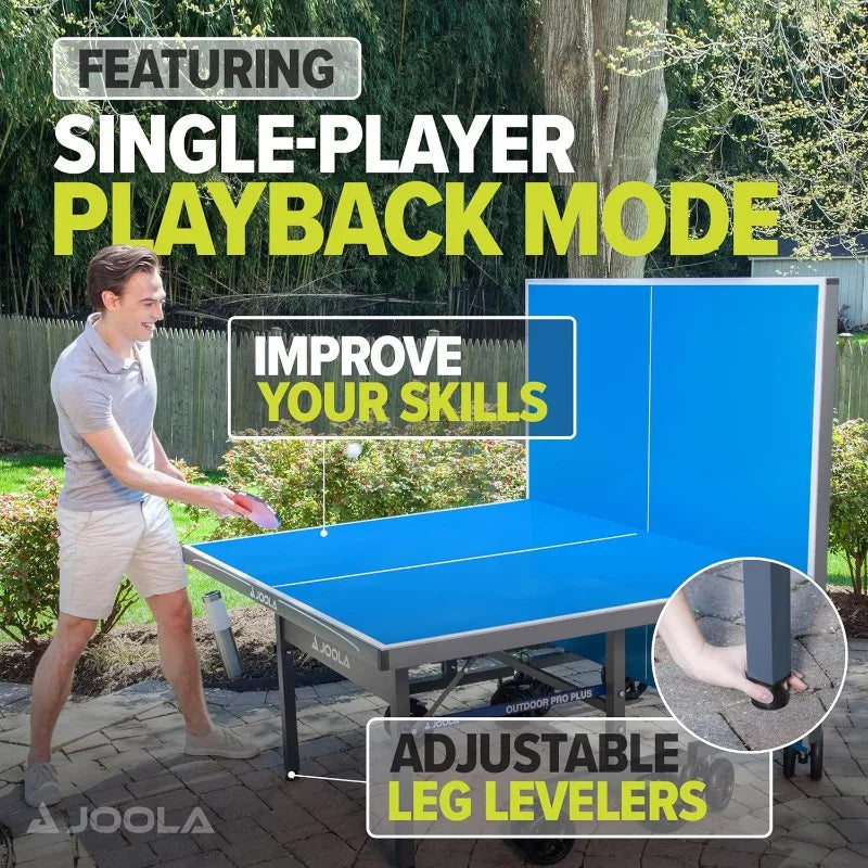 Outdoor Ping Pong Table with Waterproof Net for All Weather Play