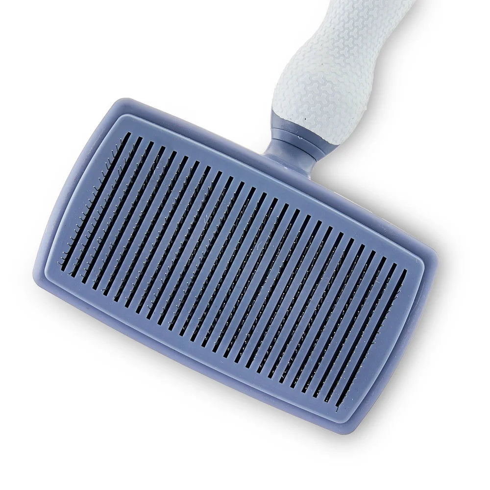 Self Cleaning Slicker Brush For Dogs With Non Slip Handle