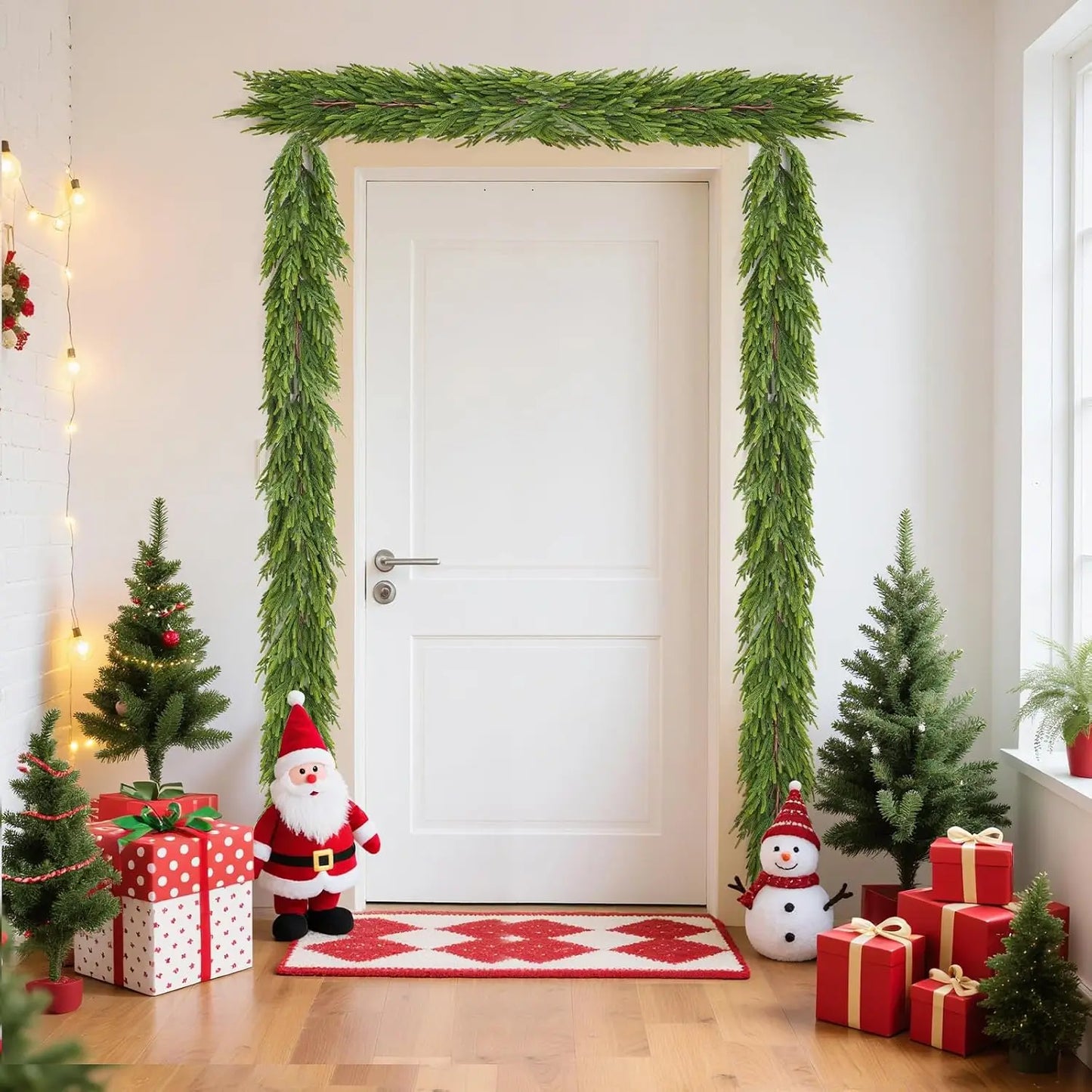 9 Foot Realistic Christmas Garland Dense Artificial Greenery