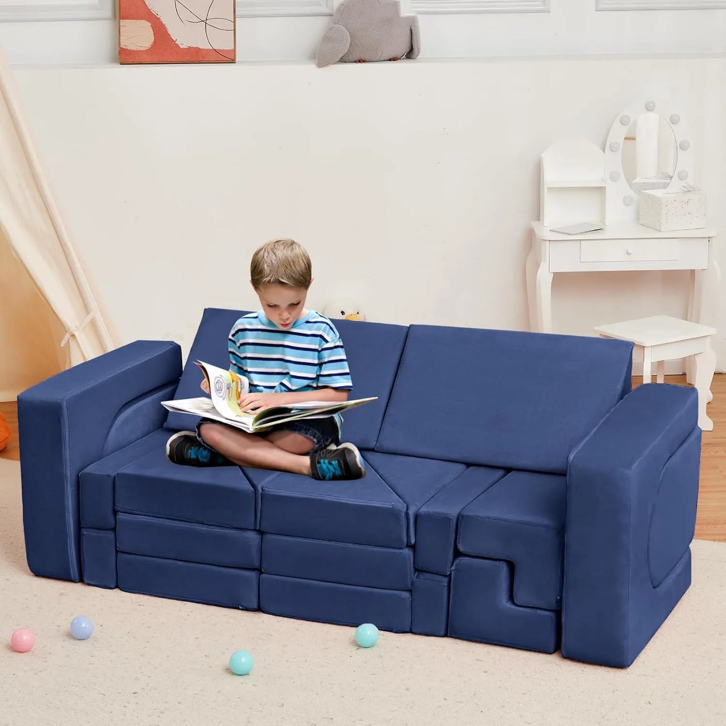Modular Play Couch for Creative Playroom Fun