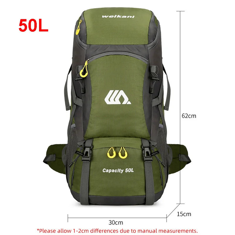 OutdoorPro 50L Waterproof Travel Backpack for All Adventures