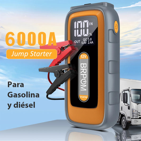 BRPOM 6000A Car Jump Starter With High Capacity Power Bank