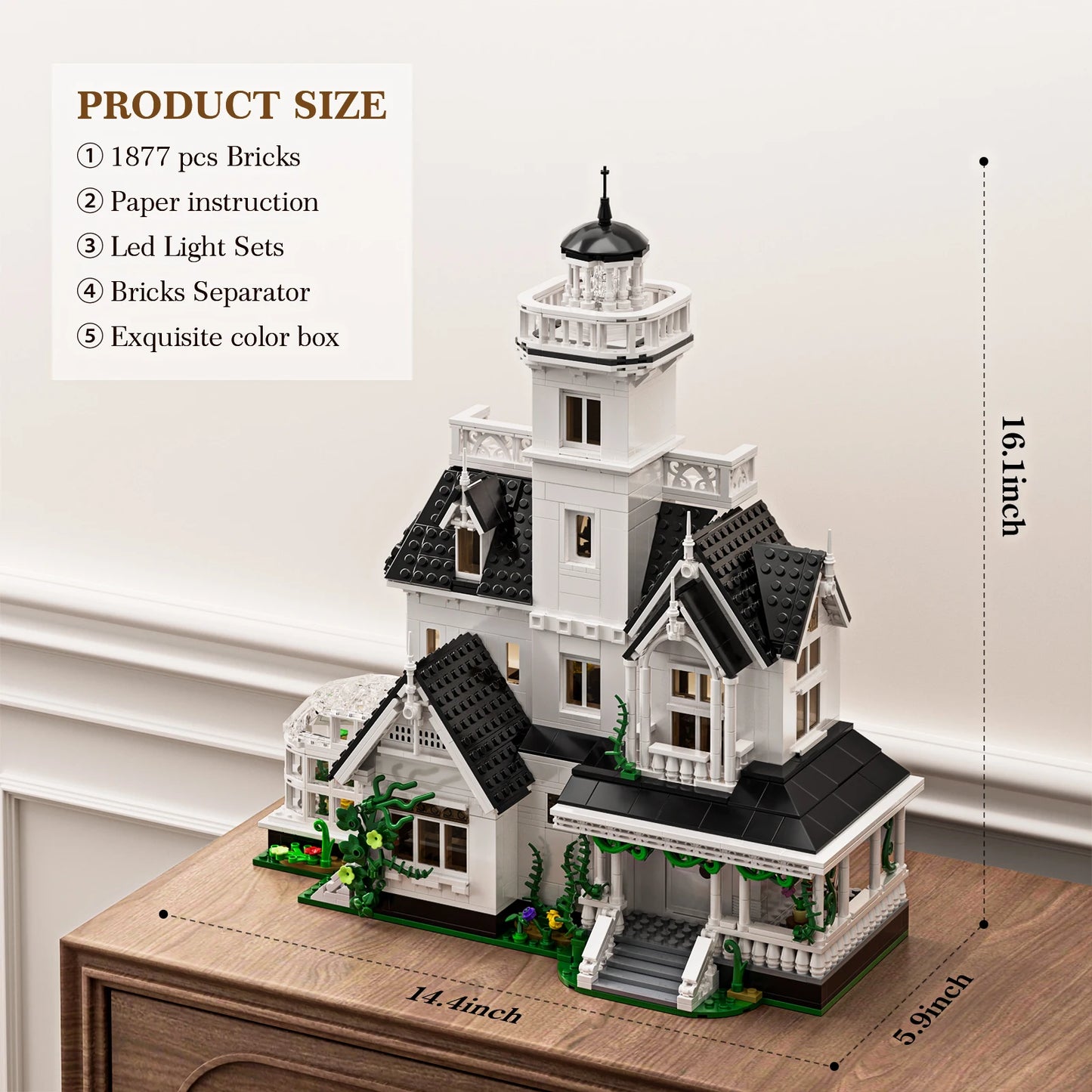 Magic House Blocks 1877 Architecture Model Kit For Adults
