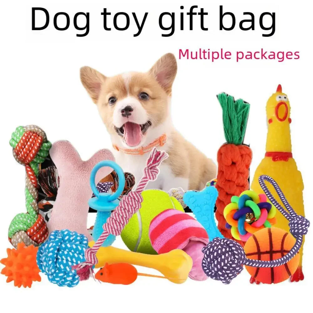 Pawfect Plush Dog Toy Set for Engaging Puppy Training
