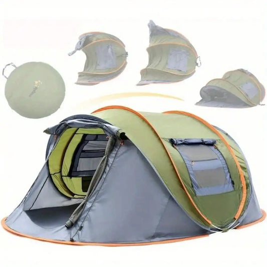 4-Person Easy Pop Up Tent With Waterproof UPF50+ Protection
