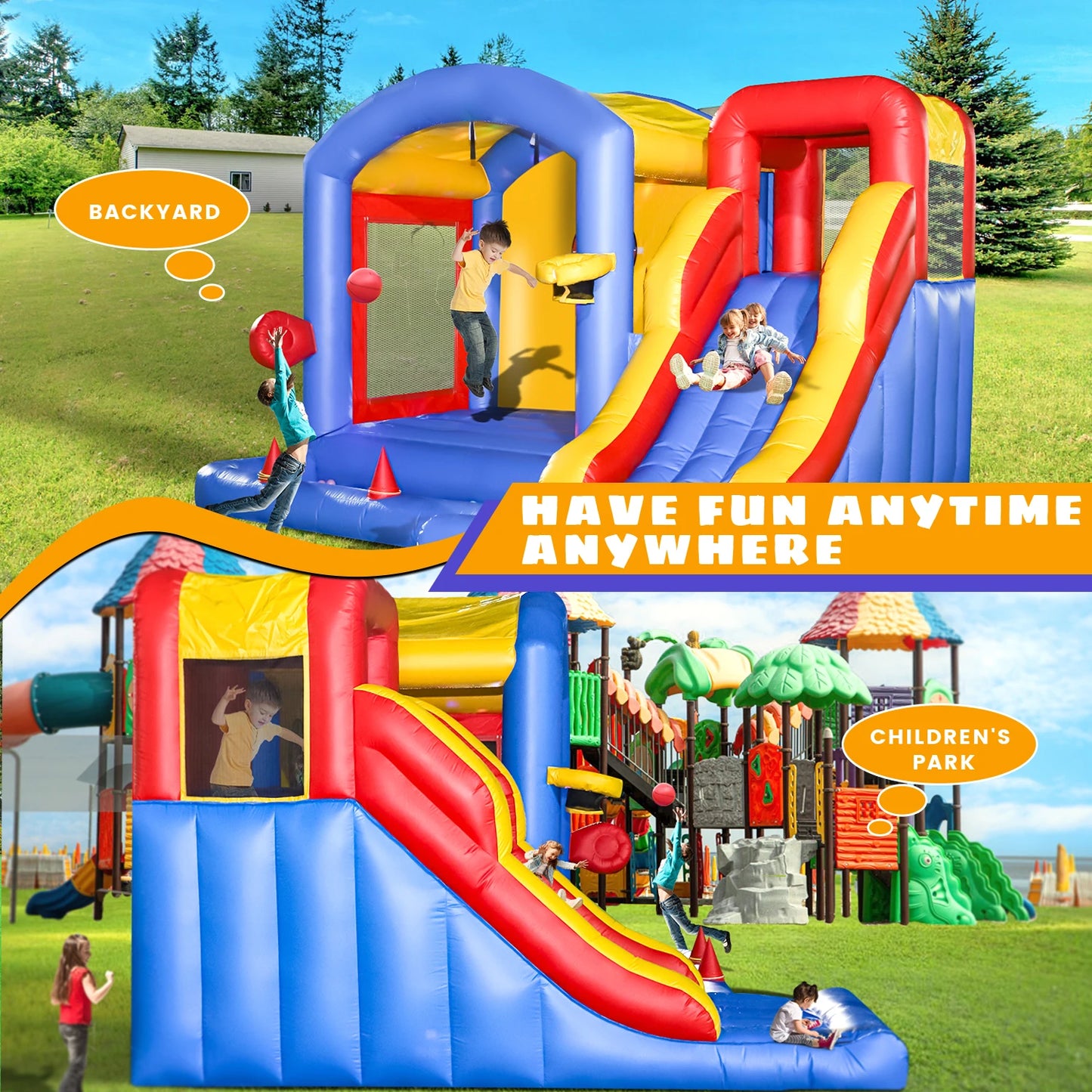 Inflatable Bounce House – Safe and Durable Fun for Kids Parties