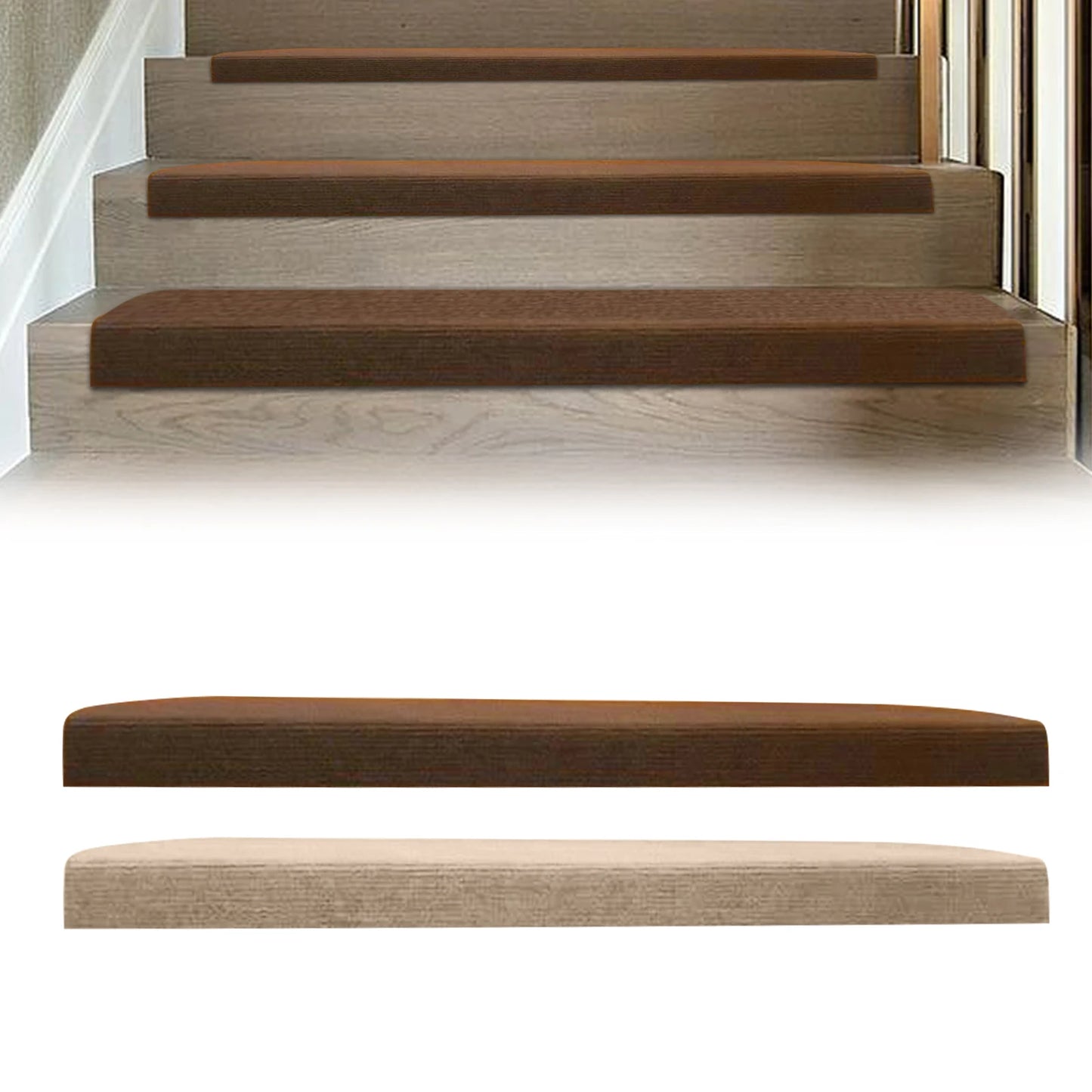 Washable Non-Slip Stair Treads for Safe Steps