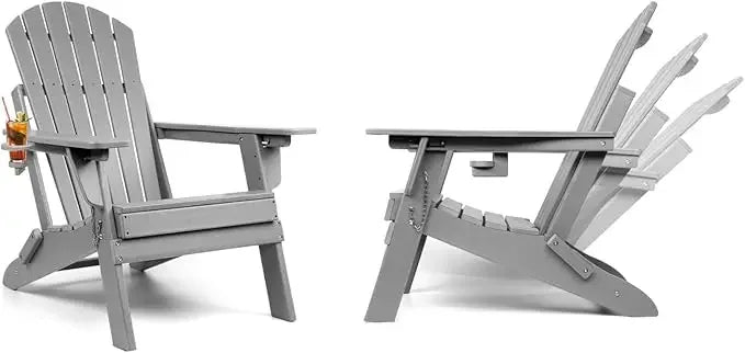 Folding Adirondack Chairs With Adjustable Backrest Deluxe