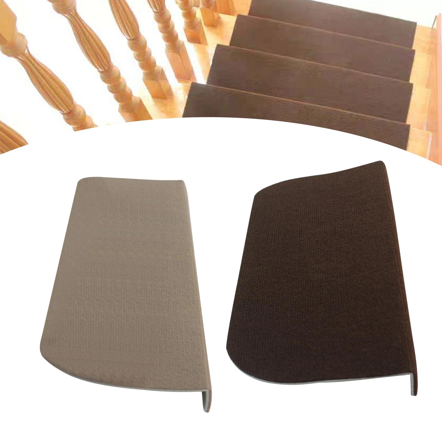 Washable Non-Slip Stair Treads for Safe Steps