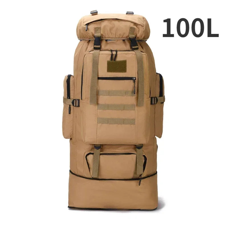 Versatile 80L Tactical Mountaineering Backpack for Outdoor Adventures
