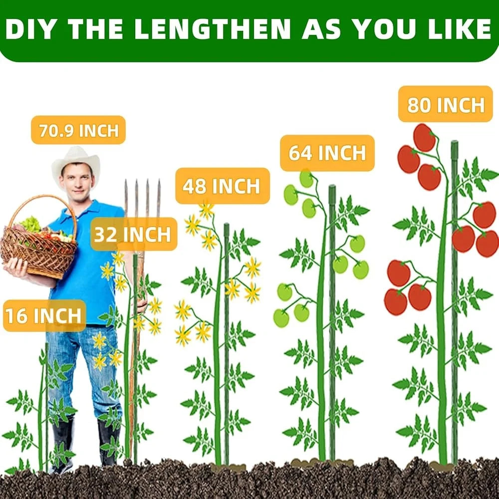 Durable Garden Stakes for Plant Support and Stability