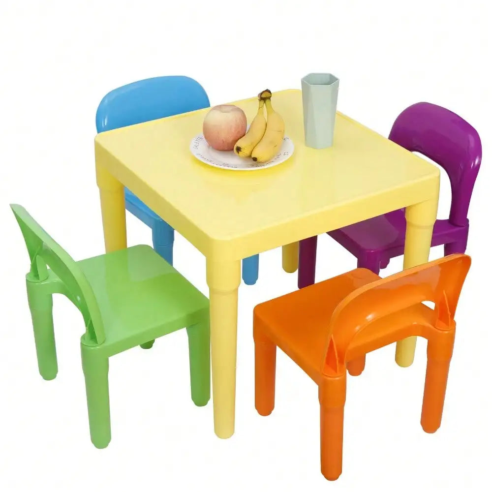 KidsJoy Colorful Activity Table and Chair Set for Creative Play